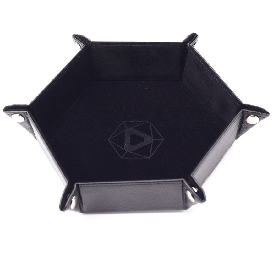Die Hard Table Armor Hexagon Dice Tray (Black) | Grognard Games