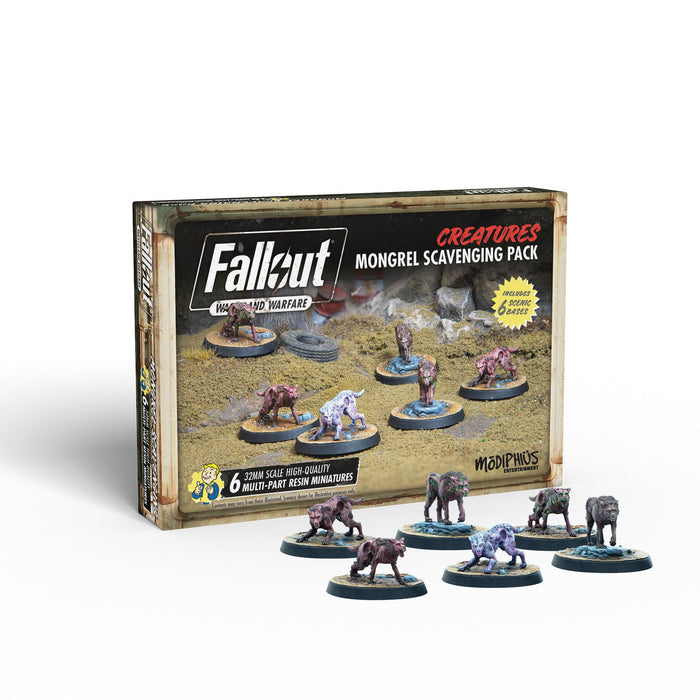 Fallout: Wasteland Warfare - Creatures: Mongrel Scavenging Pack | Grognard Games