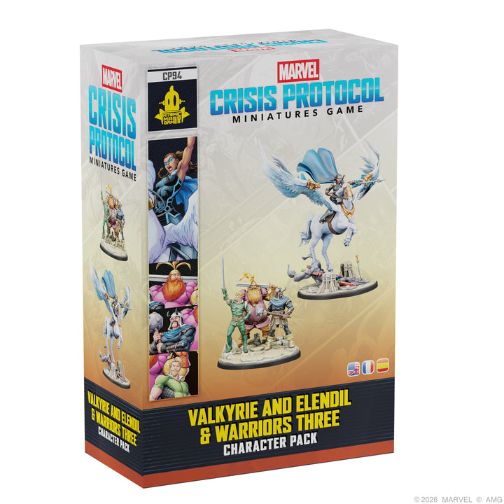 CP94  Marvel: Crisis Protocol – Valkyrie on Elendil & Warriors Three (Pre-order 2-13-26) | Grognard Games