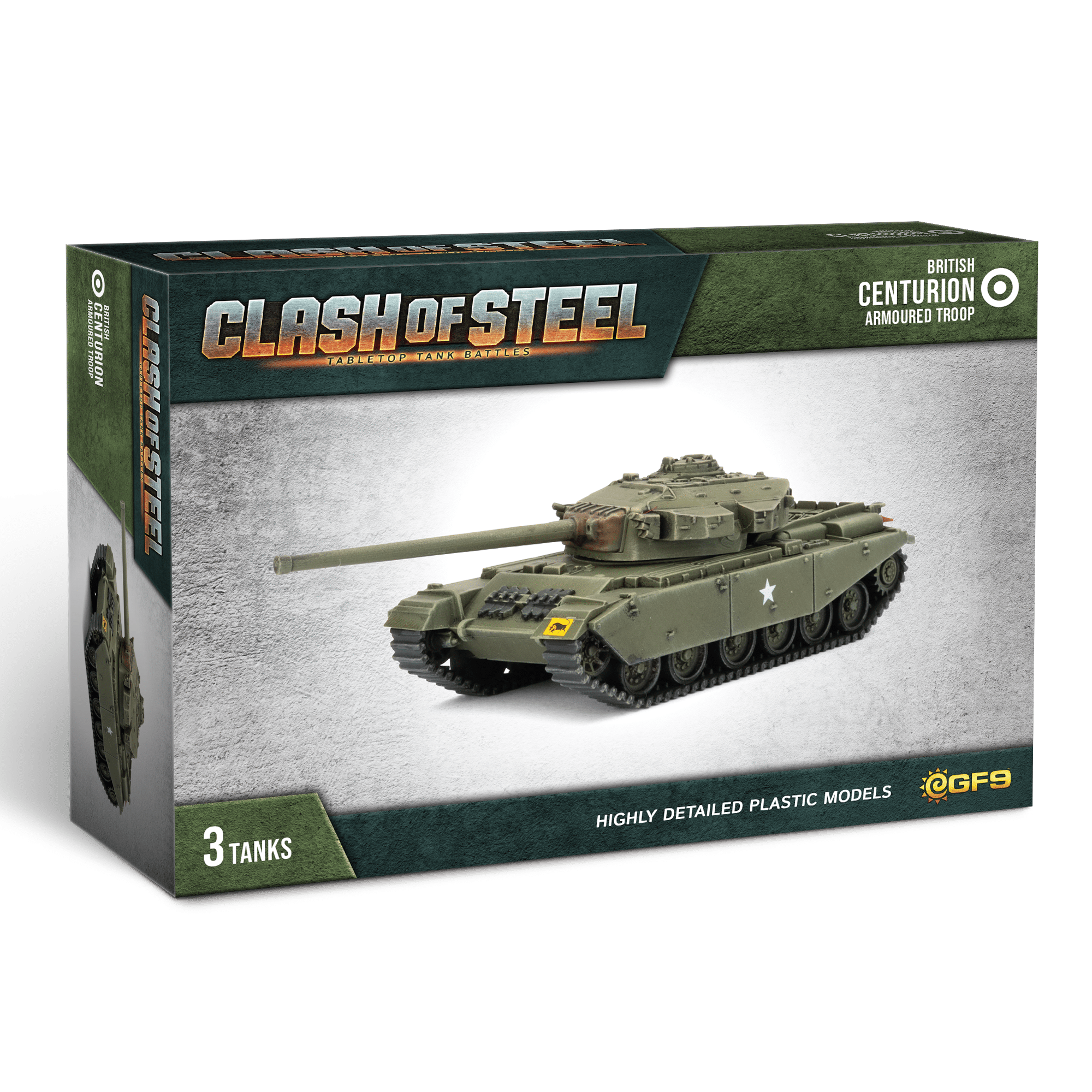Clash of Steel: British - Centurion Armoured Troop | Grognard Games