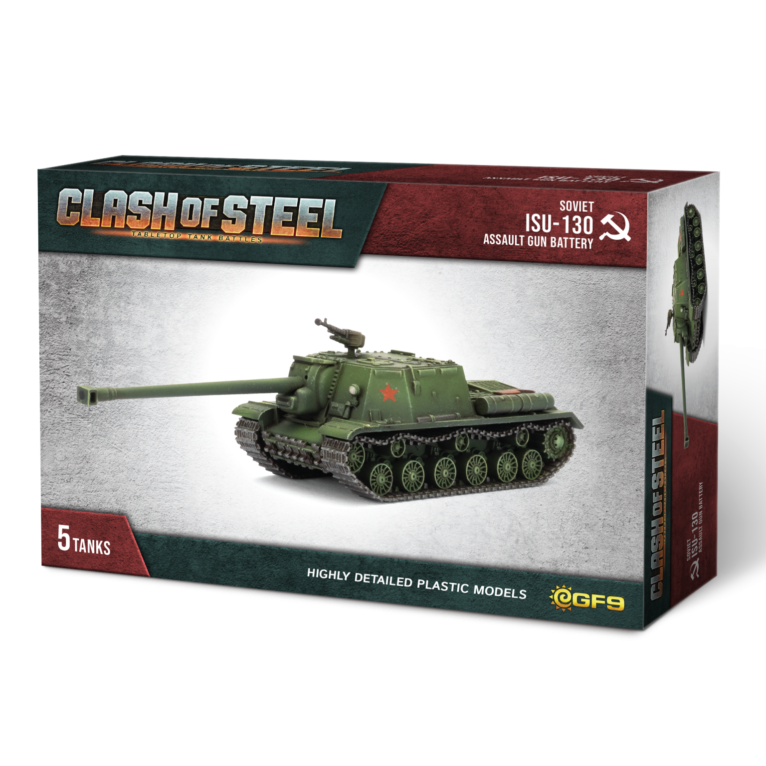 Clash of Steel: Soviet - IS-130 Assault Gun Battery | Grognard Games
