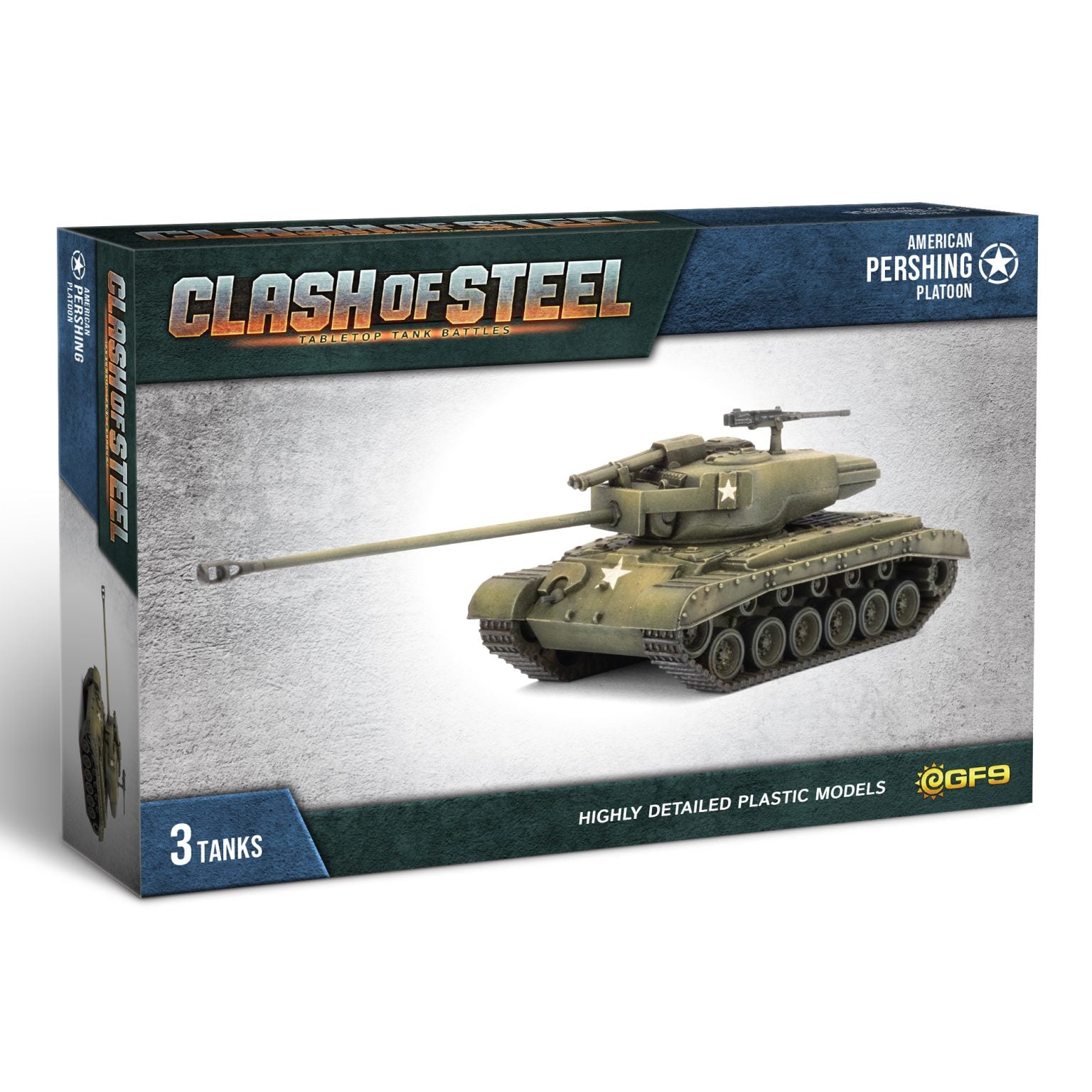 Clash of Steel: American - Pershing Platoon | Grognard Games