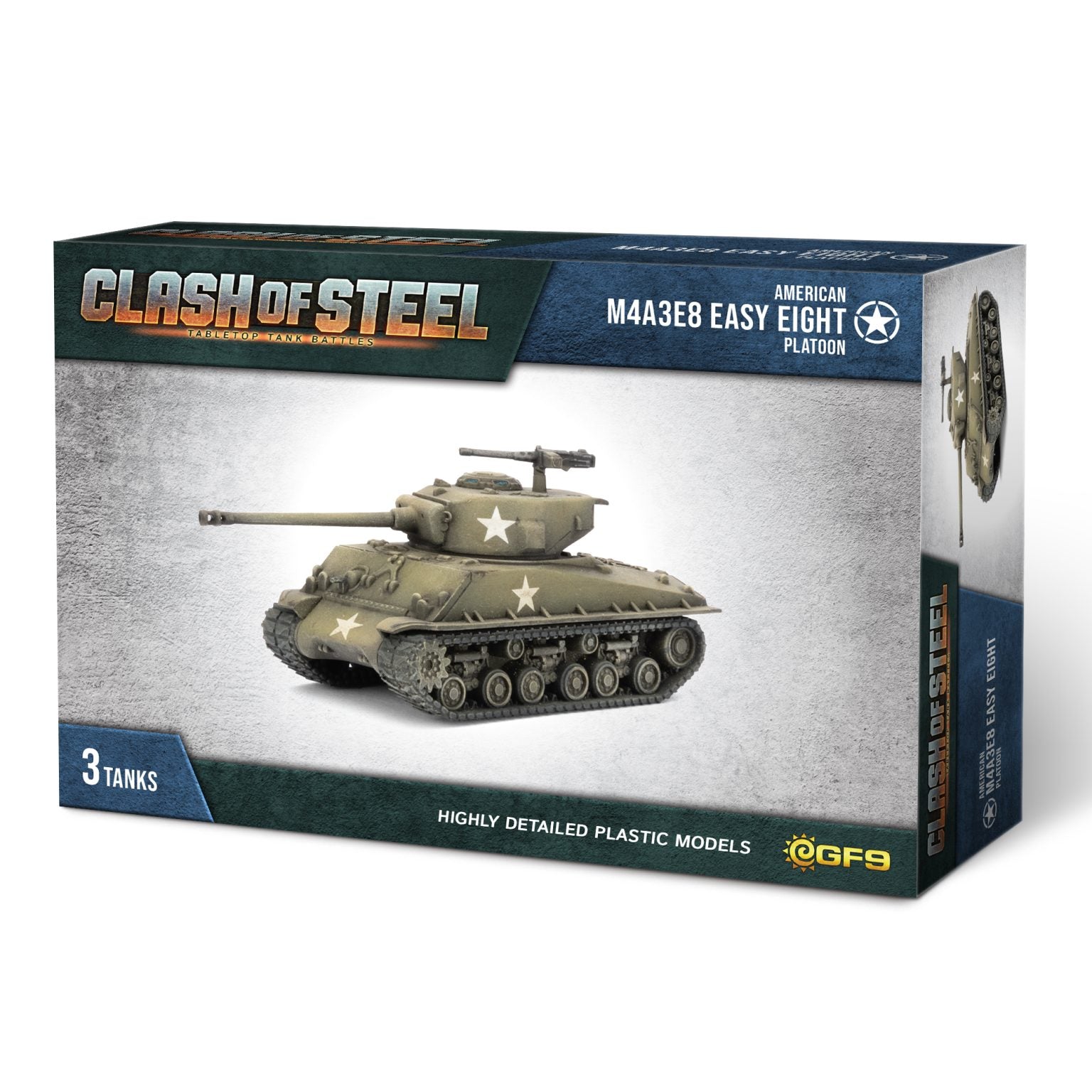 Clash of Steel: American - M4A3E8 Easy Eight Platoon | Grognard Games