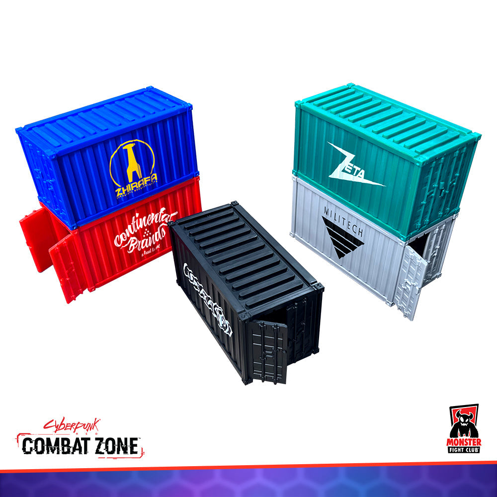 Monster Scenery: Cargo Containers Cyberpunk RED Special Edition | Grognard Games