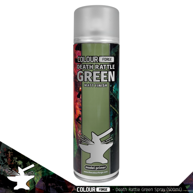 Colour Forge Spray: Death Rattle Green (500ml) | Grognard Games