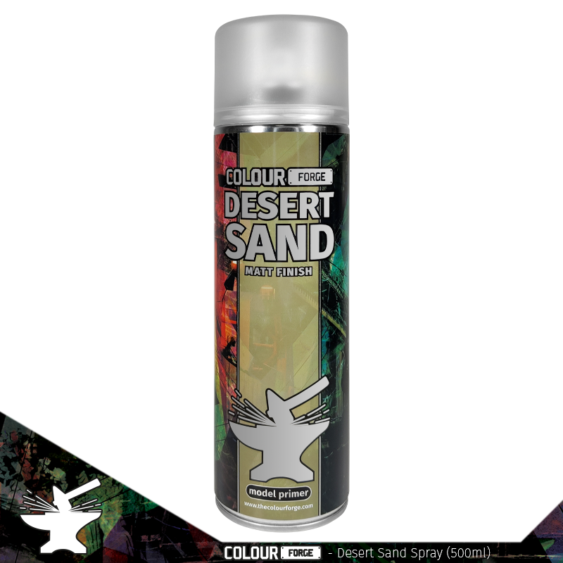 Colour Forge Spray: Desert Sand (500ml) | Grognard Games