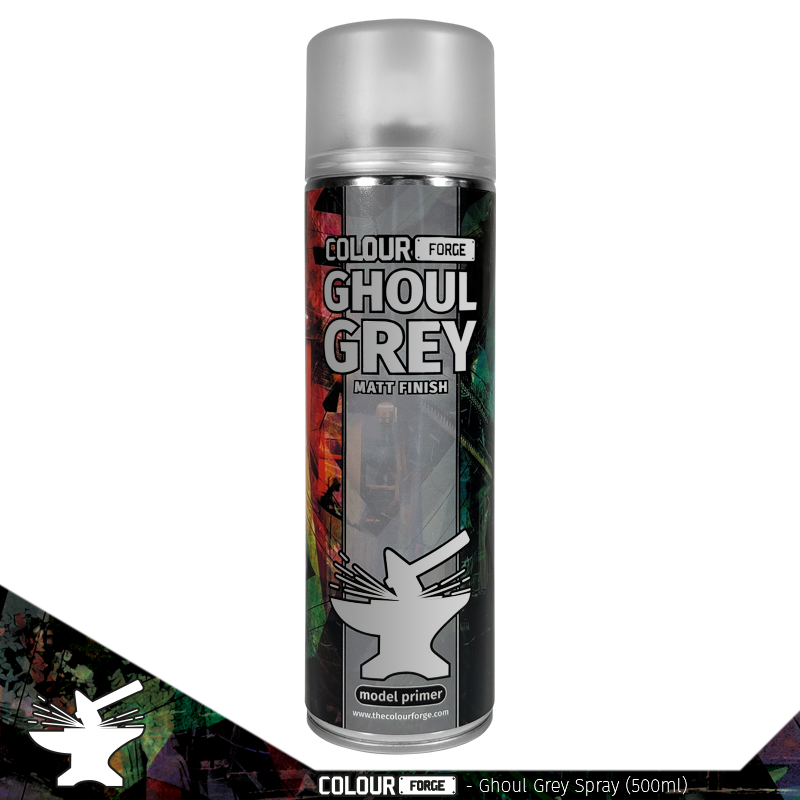 Colour Forge Spray: Ghoul Grey (500ml) | Grognard Games