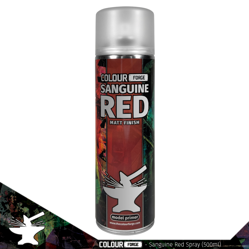 Colour Forge Spray: Sanguine Red (500ml) | Grognard Games