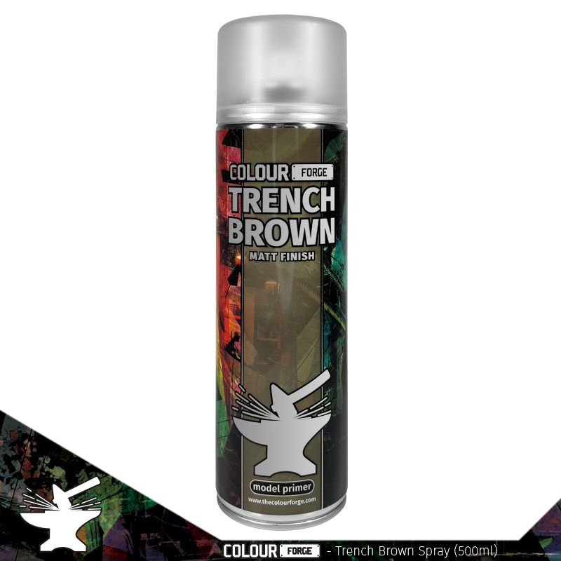 Colour Forge Spray: Trench Brown (500ml) | Grognard Games