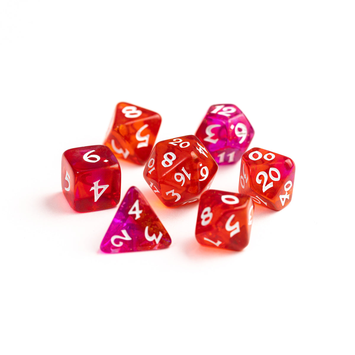 Die Hard Dice 7pc RPG set - Elessia Cosmos Deimos | Grognard Games