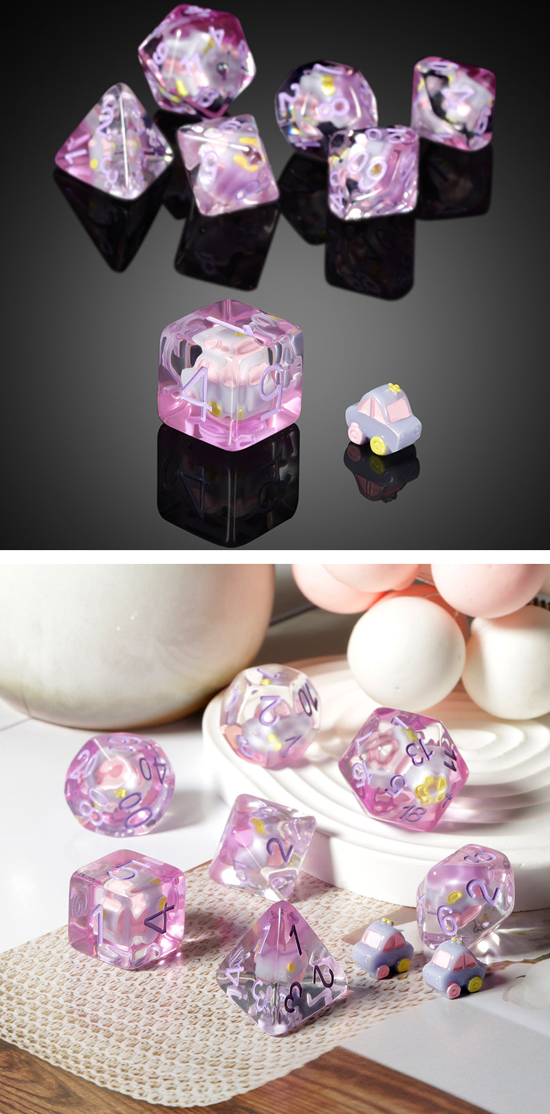 Resin Dice Set (7pcs) [Car] | Grognard Games