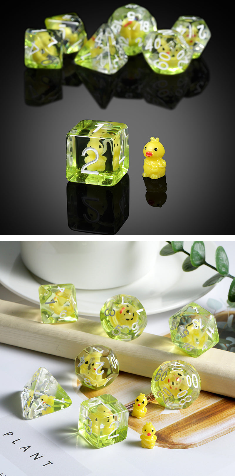 Resin Dice Set (7pcs) [Chick] | Grognard Games
