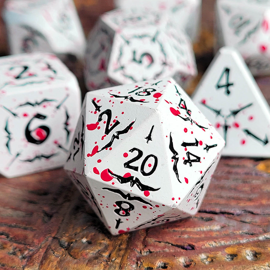 Forged Gaming Deadly Game Metal RPG Dice Set | Grognard Games