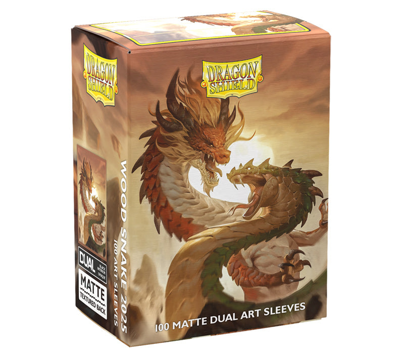 Dragon Shield Matte Art Sleeves - Wood Snake | Grognard Games