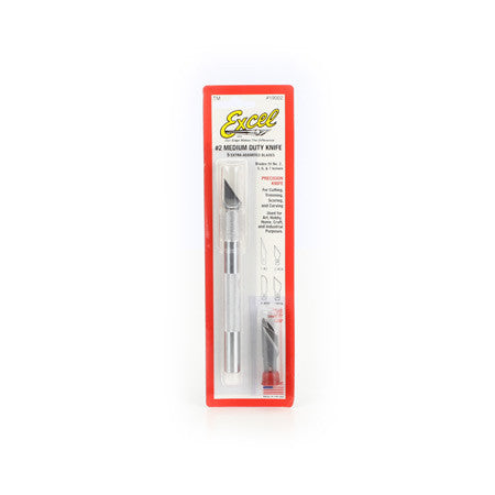 Excel Hobby Blades K2 Medium Duty Round Aluminum Knife with Assorted Blades | Grognard Games