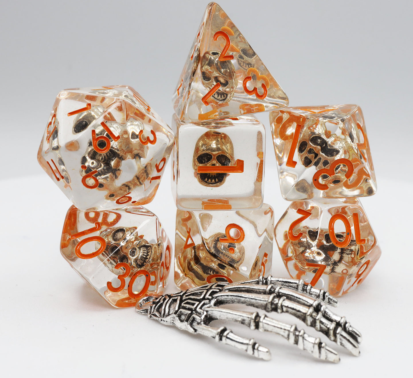 Foam Brain Games Laughing Skull RPG Dice Set | Grognard Games