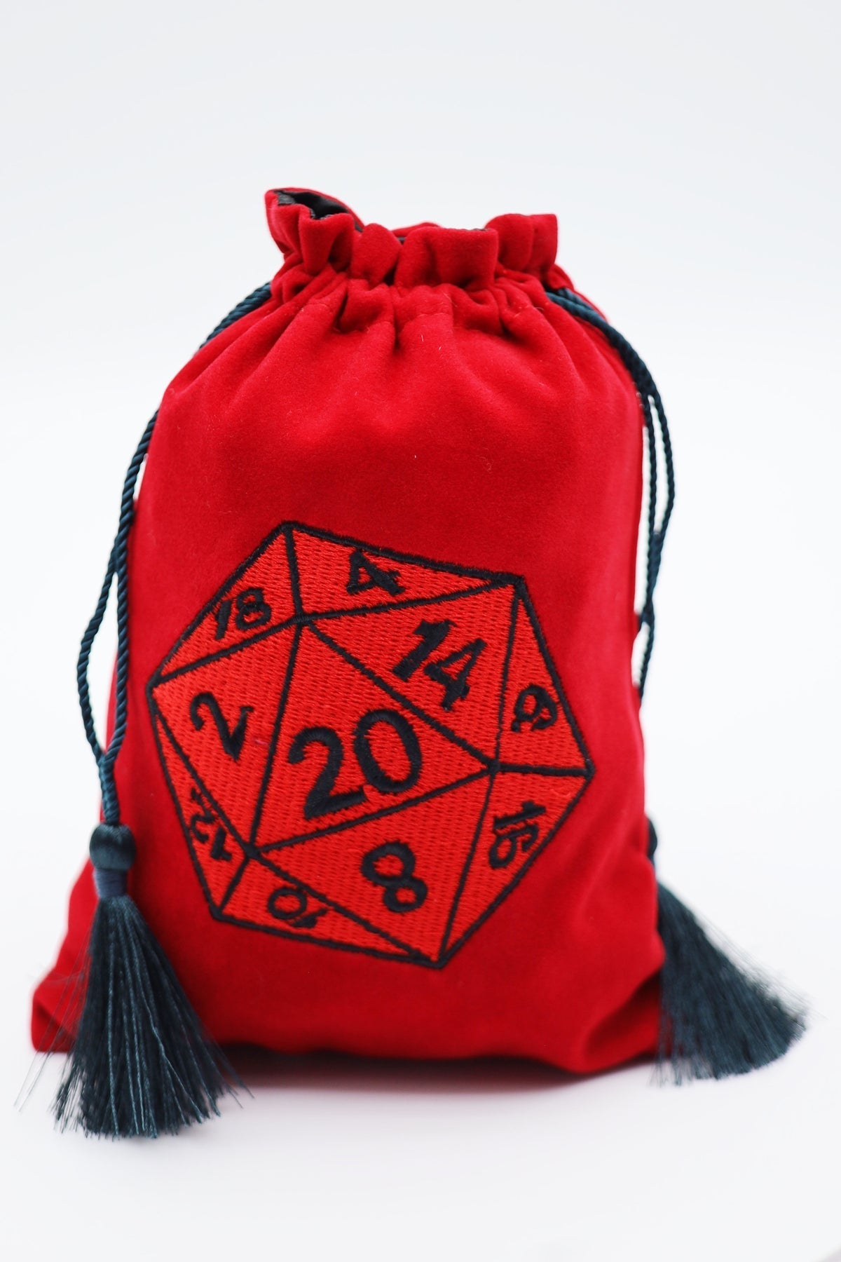 Dice Bag - Red D20 | Grognard Games