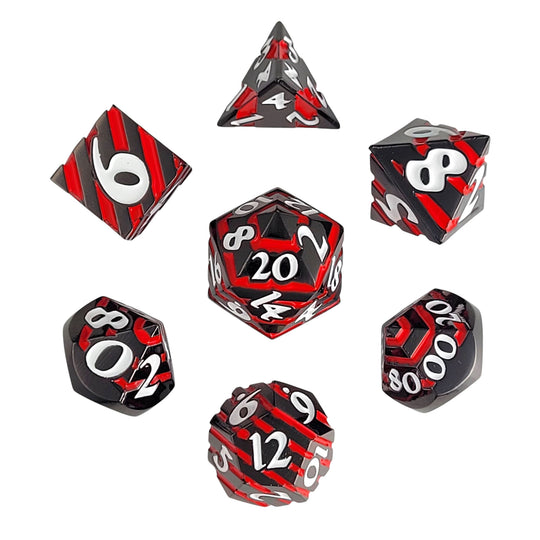 Forged Gaming Banded Raged Forged Metal Dice Set | Grognard Games