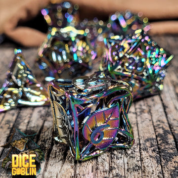 Dice Goblin Leaves Metal RPG Dice Set | Grognard Games