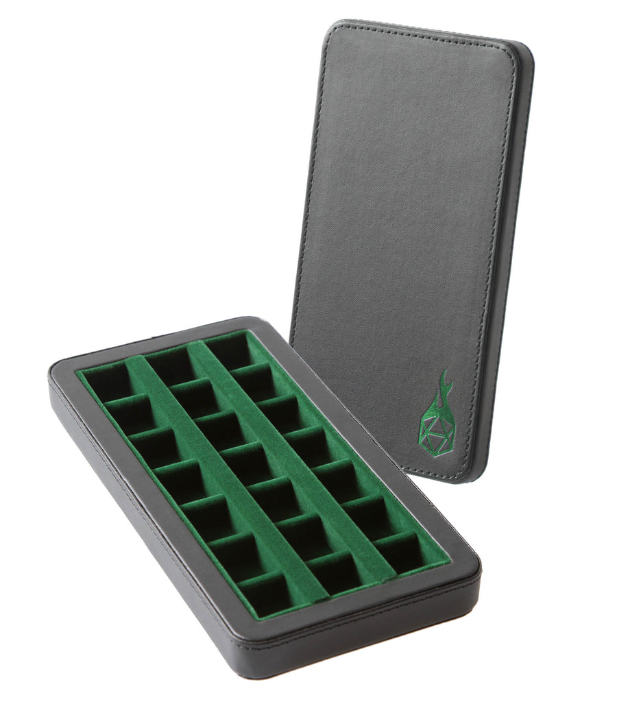 The Reliquary: Standard Premium Dice Case Green | Grognard Games