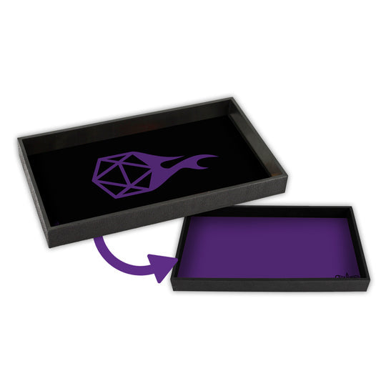 The Icon Reversible Dice Tray Purple | Grognard Games