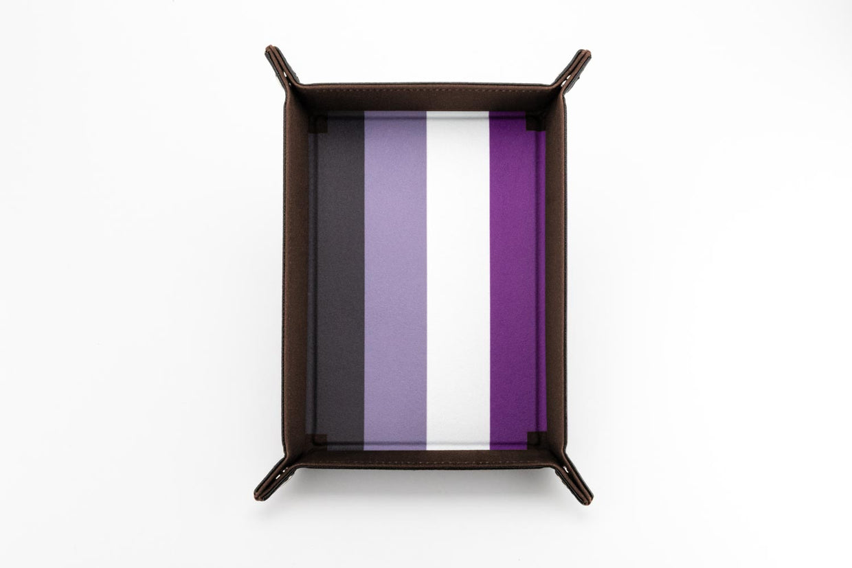 Pride Velvet Dice Tray With Leather Backing | Grognard Games
