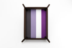 Pride Velvet Dice Tray With Leather Backing | Grognard Games