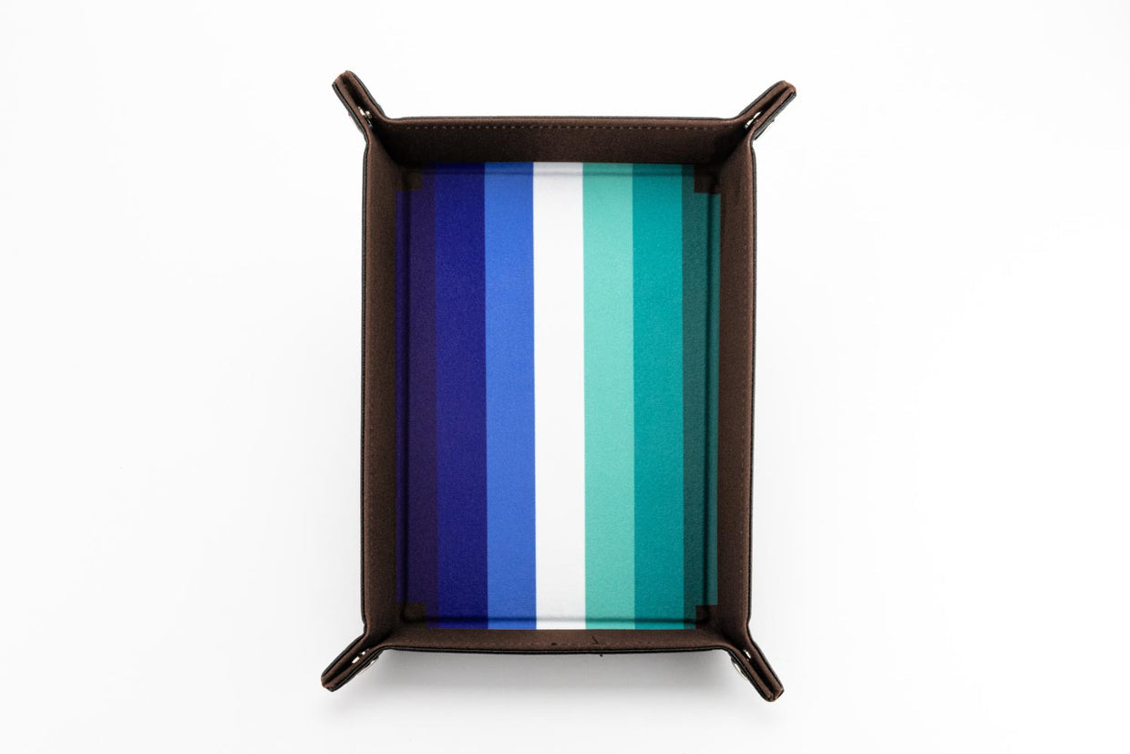 Pride Velvet Dice Tray With Leather Backing | Grognard Games