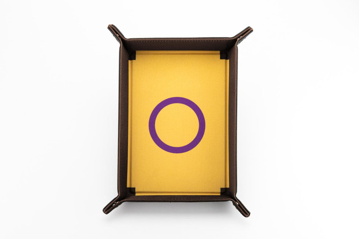 Pride Velvet Dice Tray With Leather Backing | Grognard Games