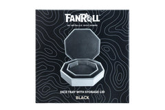 Fanroll - Octagon Dice Tray with Storage Ring: Black | Grognard Games