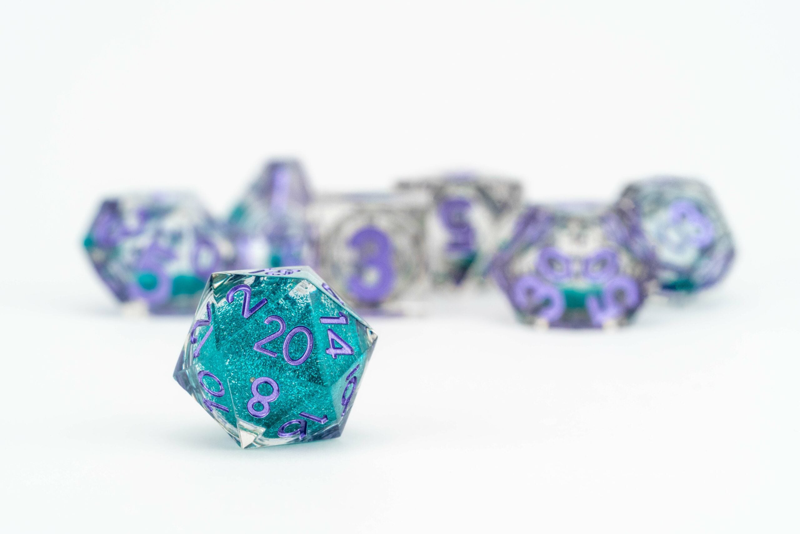 Metallic Dice Games Elixir Liquid Core d20: Disco Vibes | Grognard Games