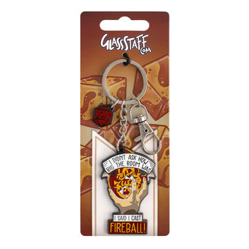 I Cast Fireball Keychain | Grognard Games