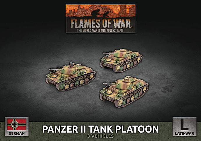 Flames of War Panzer II Tank Platoon (GBX183) | Grognard Games