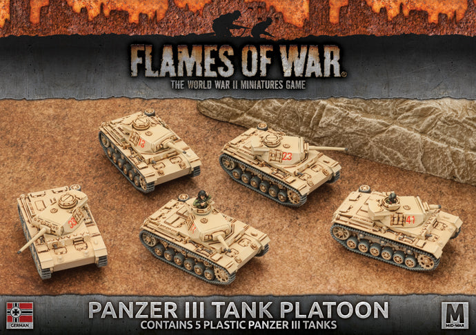 Flames of War Panzer III Tank Platoon (GBX195) | Grognard Games