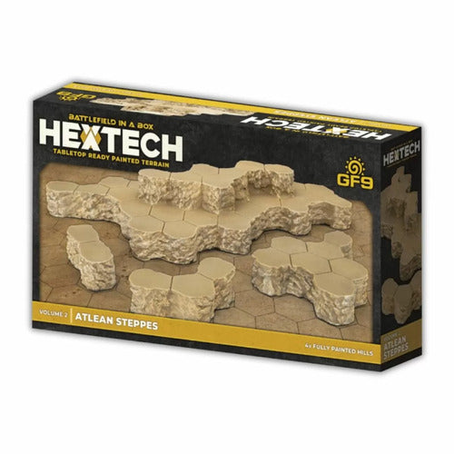 HEXT13 Battlefield in a Box: HexTech - Atlean Steppes | Grognard Games