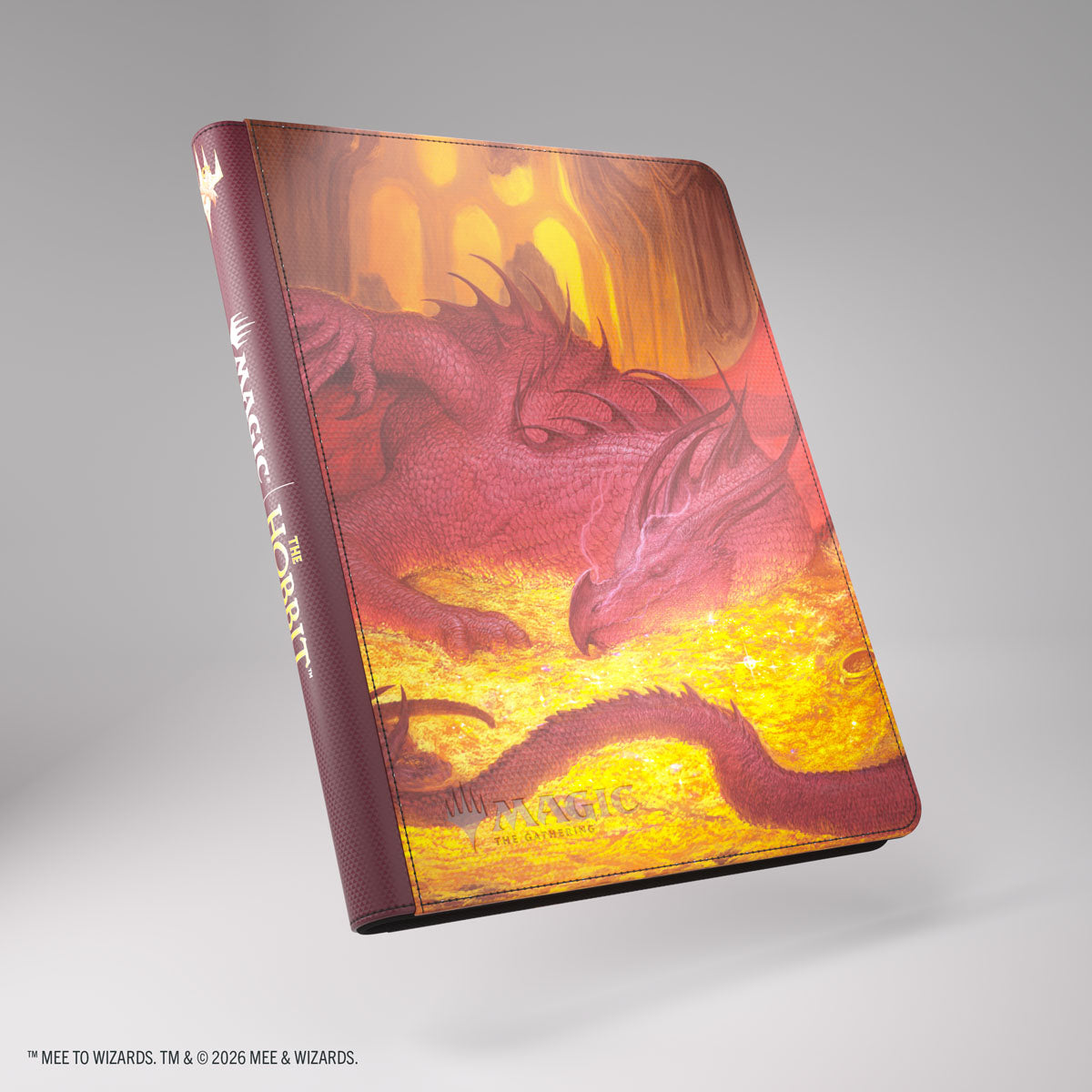Magic: The Gathering | The Hobbit Zip-Up Album 18-Pocket Smaug's Mox Amber | Grognard Games