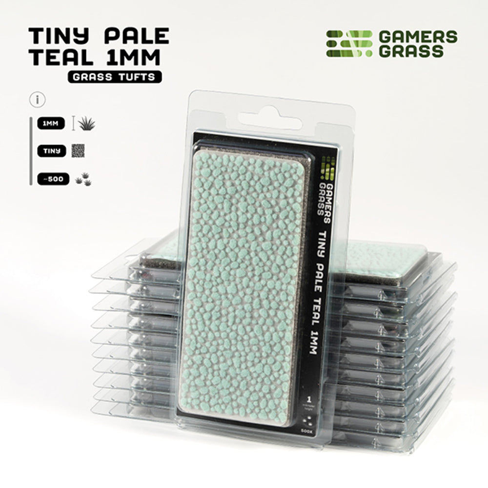Gamers Grass: Tiny Pale Teal 1mm | Grognard Games
