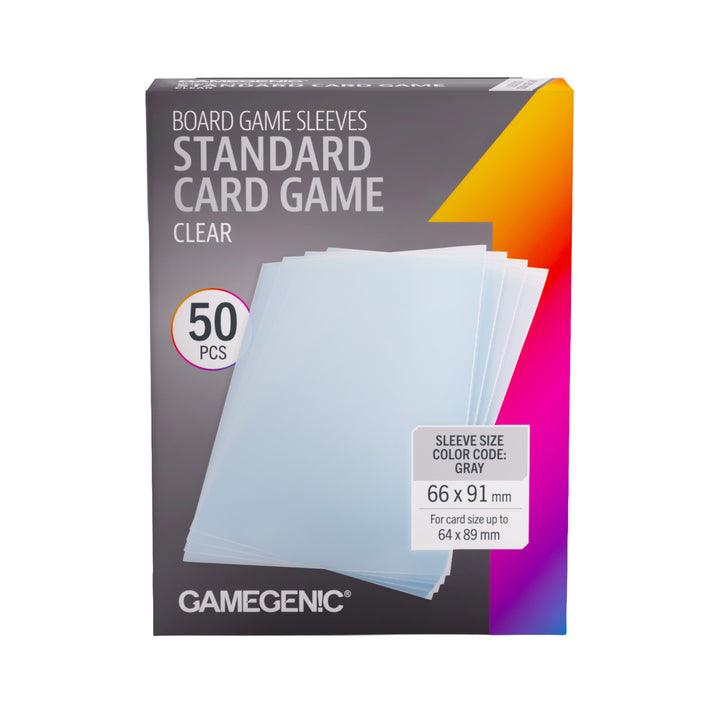 Board Game Sleeves Standard Card Game Clear | Grognard Games
