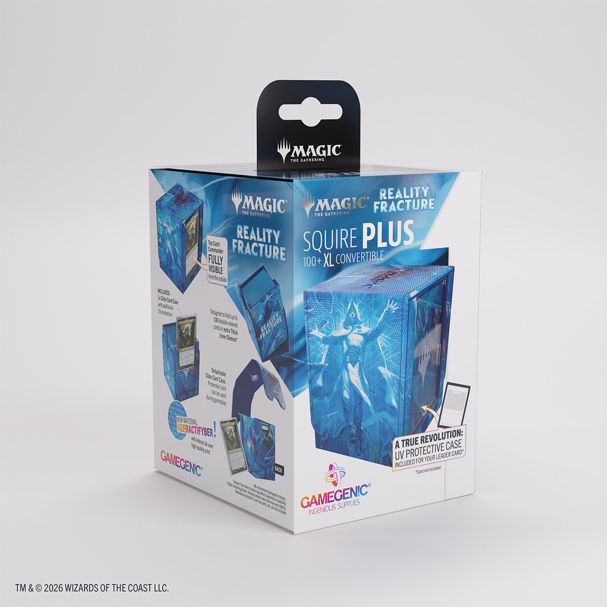 Deckbox: Magic: The Gathering SQUIRE PLUS 100+ XL CONVERTIBLE - Overwrite the Multiverse | Grognard Games