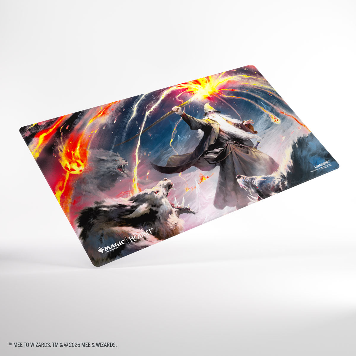 Gamegenic Shiny Playmat: Magic: The Gathering - The Hobbit - Shiny Playmat - Gandalf, Shadow's Foe | Grognard Games