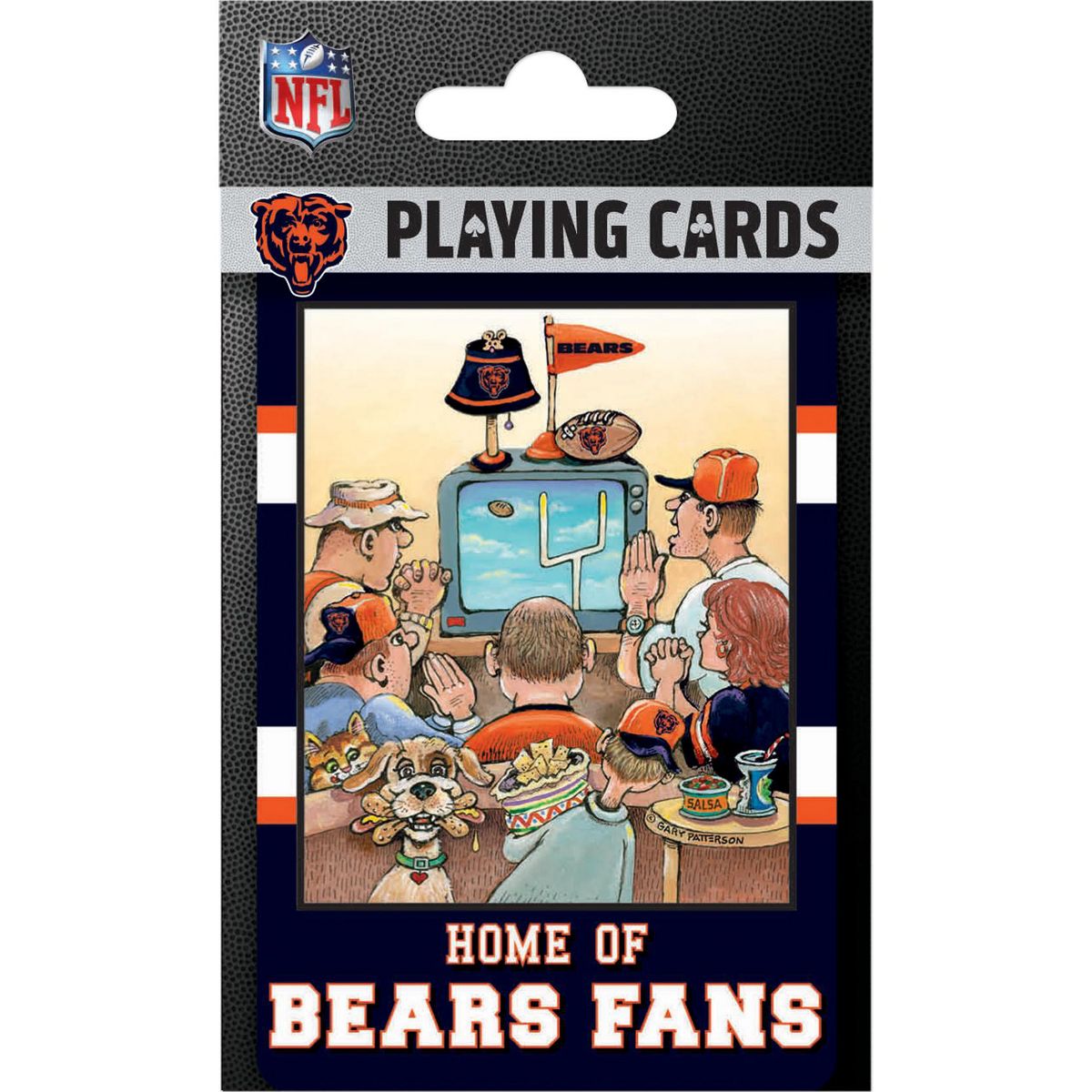 MasterPieces Officially Licensed NFL Chicago Bears Fan Deck Playing Cards - 54 Card Deck | Grognard Games