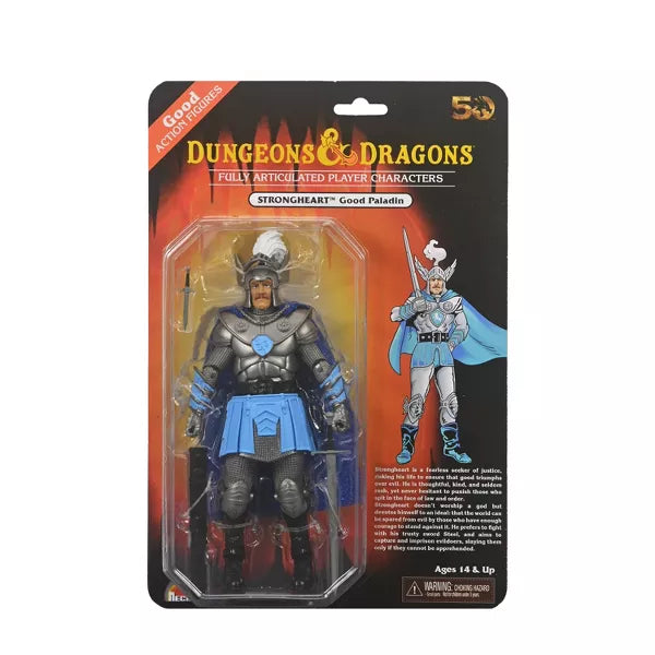 Dungeons and Dragons Fully articulated Player Characters Strongheart - Good Paladin 50th anniversary edition | Grognard Games