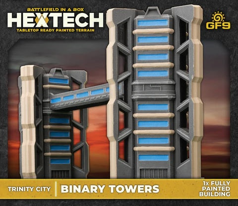 HEXT12 Battlefield in a Box: HexTech - Binary Towers | Grognard Games
