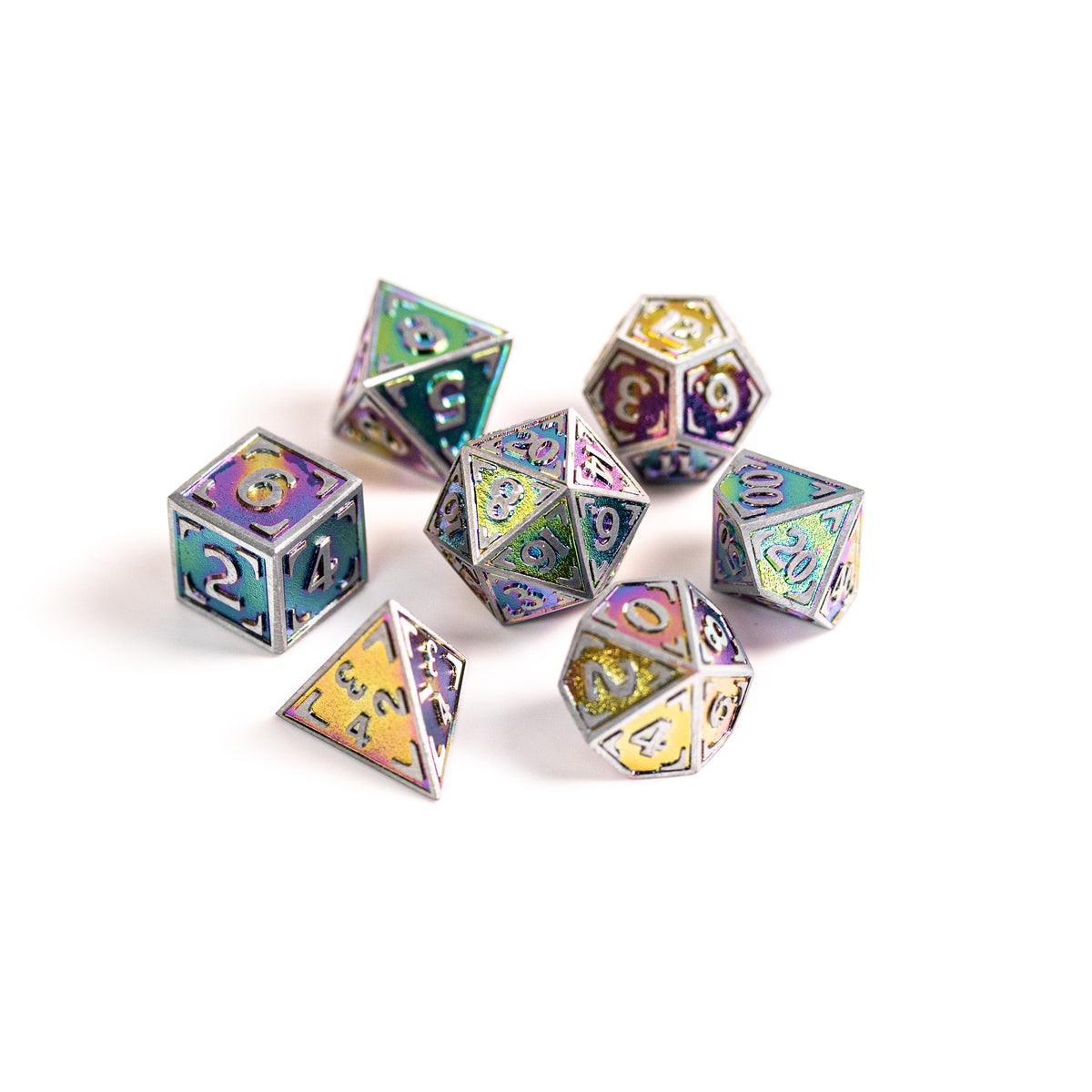 Die Hard Dice 7 Piece RPG set - Arcane Reticle | Grognard Games