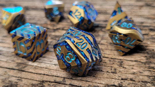 Forged Gaming Ink-U-Bus Exclusive Metal Dice Set | Grognard Games