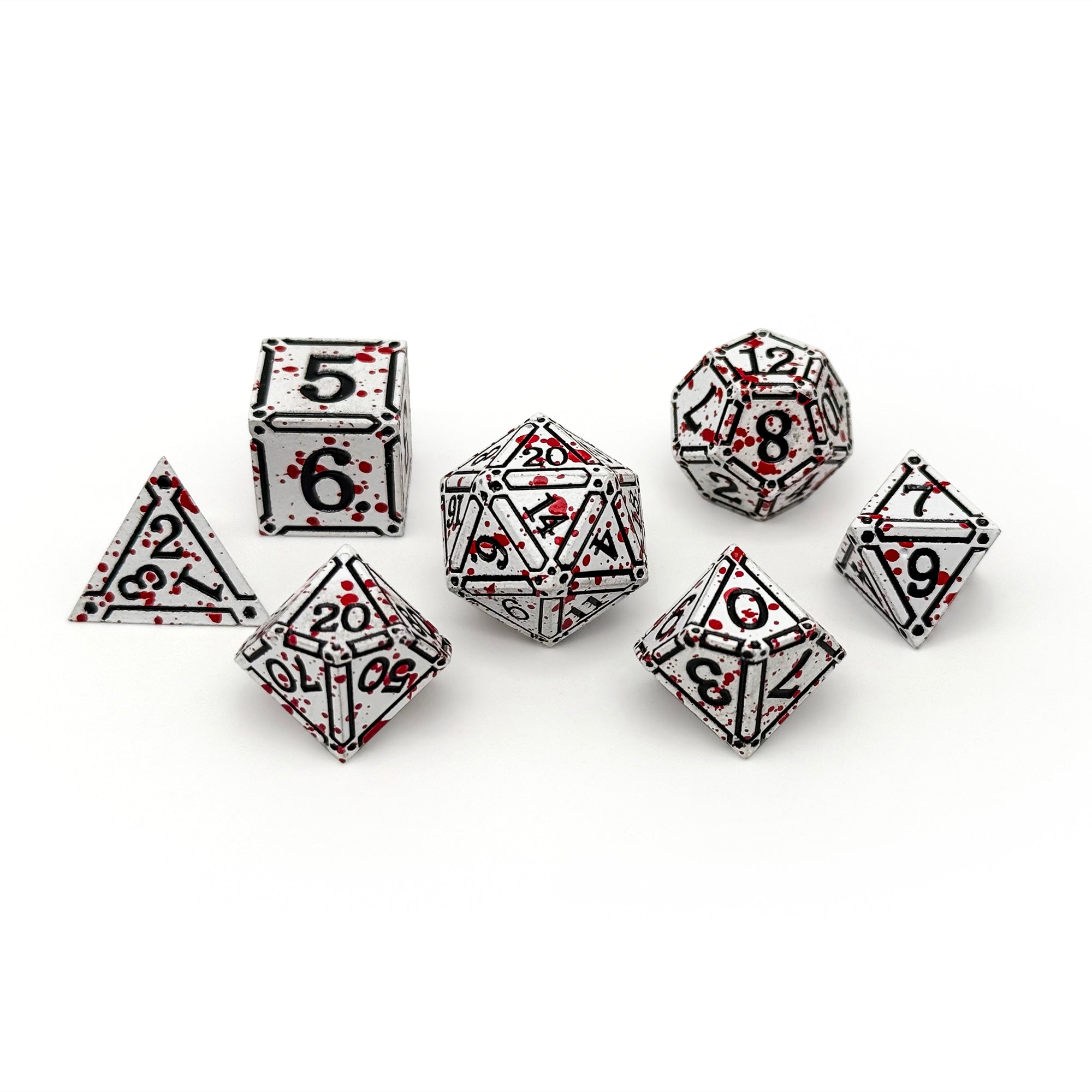 Ironworks - Dex 7 Piece RPG set Alloy Dice | Grognard Games