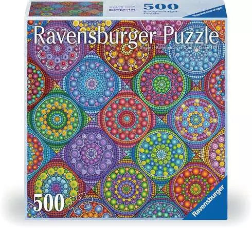 Jigsaw Puzzle Magnificent Mandalas - 500 Pieces Puzzle | Grognard Games