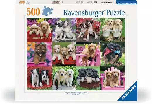Jigsaw Puzzle Puppy Pals - 500 Pieces Puzzle | Grognard Games