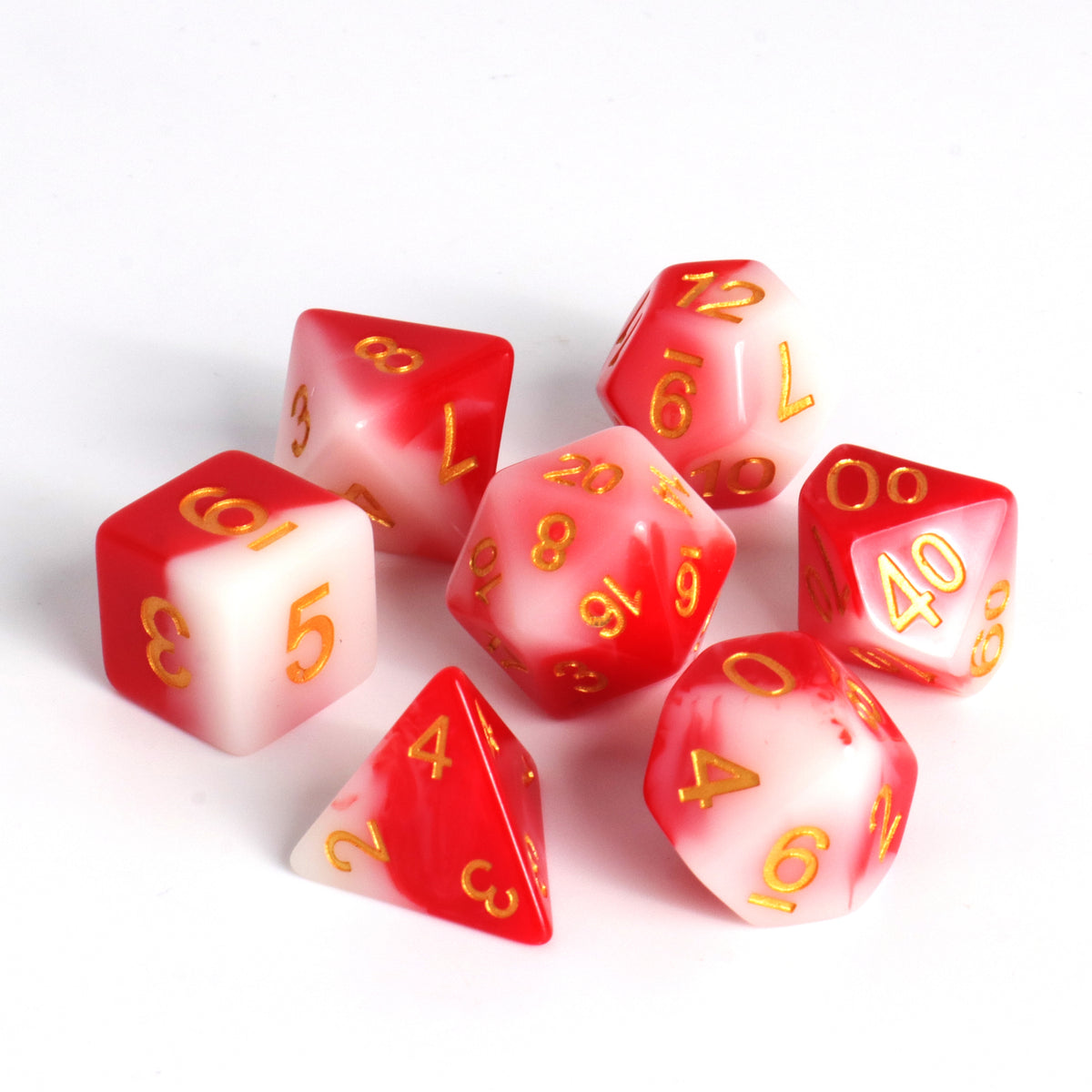 Die Hard Dice 7pc RPG Set - Koi | Grognard Games