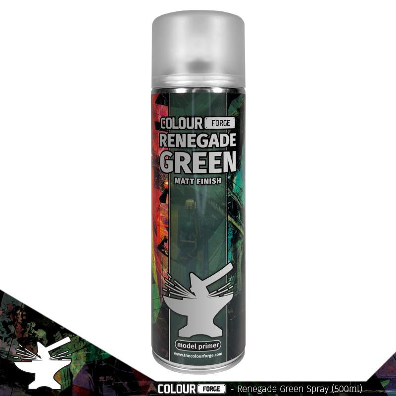 Colour Forge Spray: Renegade Green (500ML) | Grognard Games